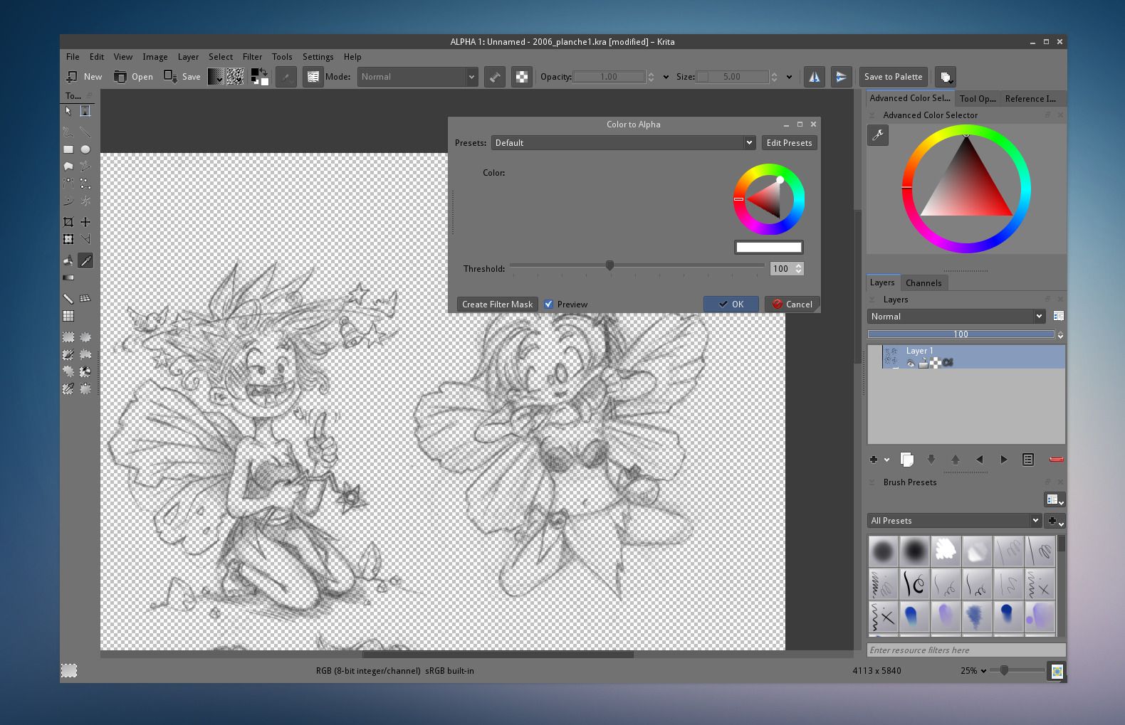 Krita reference image